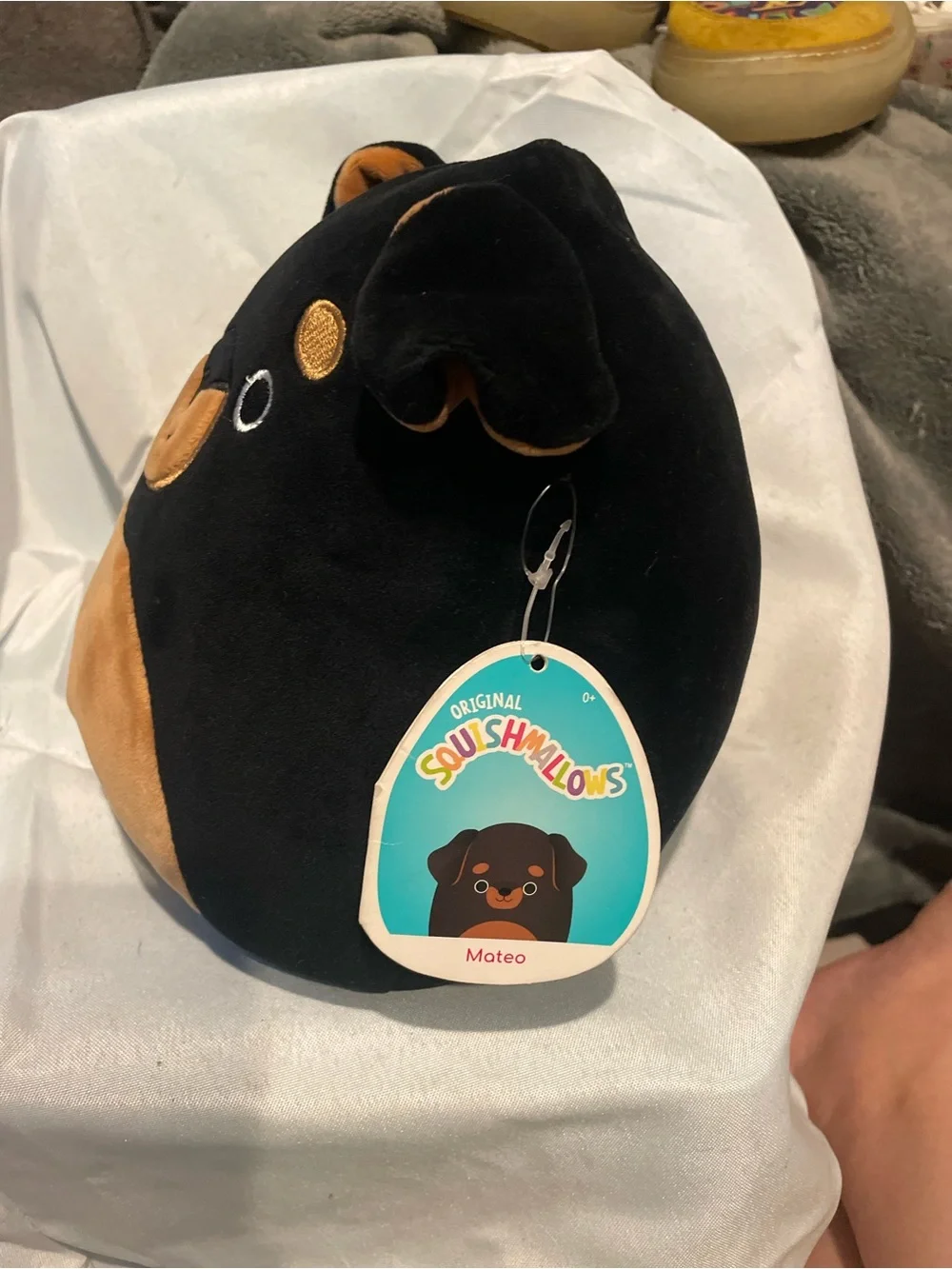 Kellytoy Black and Brown Plush Dog Toy - Soft Squishy Pet Buddy